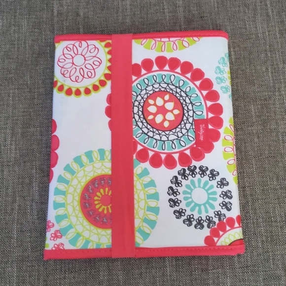 Thirty-One fold-it-up organizer tablet case in Citrus Medallion - Picture 9 of 12